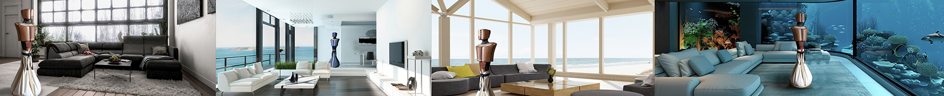 Wabi sabi living room interior. Interior mockup